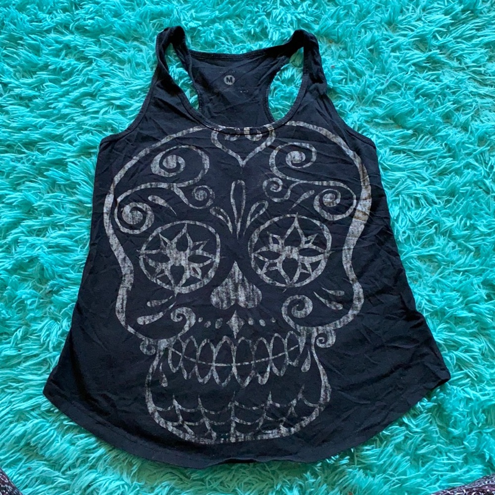 Black tank top